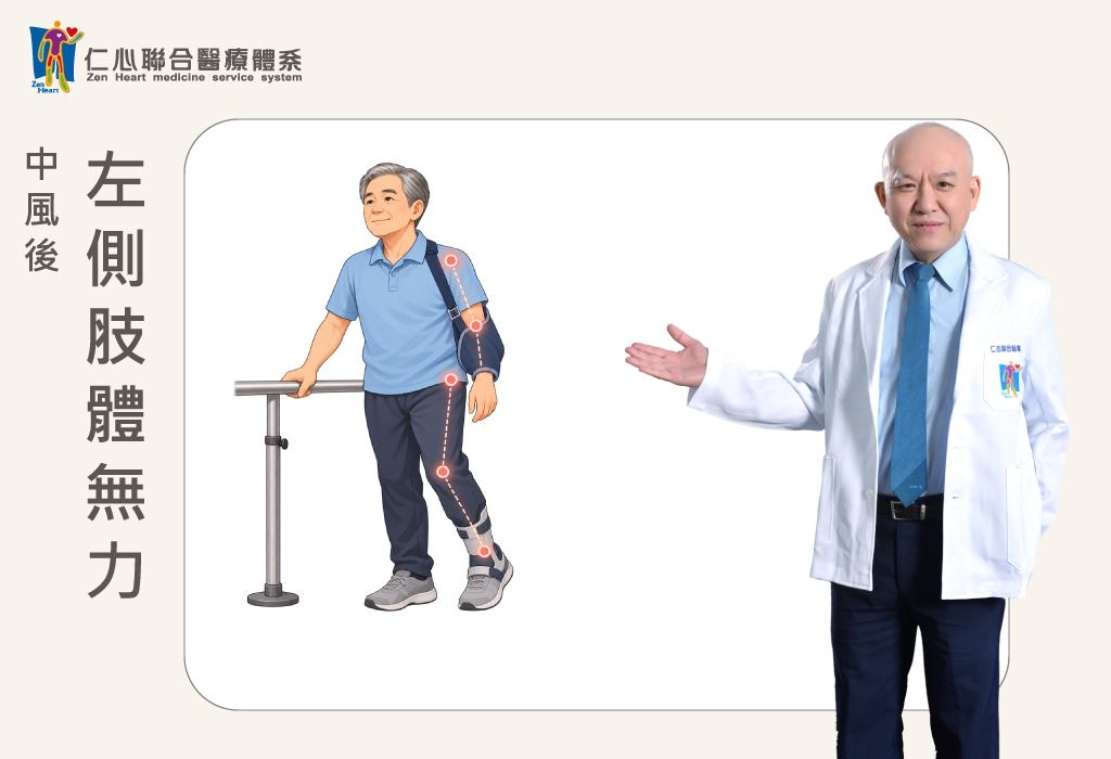 中風後左側肢體無力